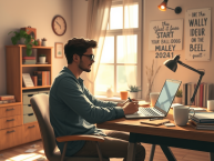 What is the first step to starting a blog?